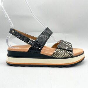 Vionic Womens 7.5 Brielle Sandals Shoes Snake Platform Wedge‎ Slingback Orthotic